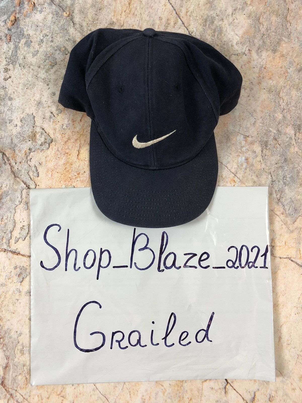Nike × Vintage Nike vintage black hat cap Size ONE SIZE - 3 Thumbnail