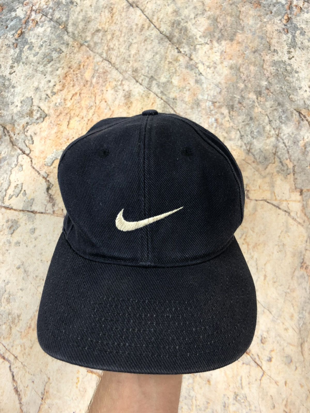 Nike × Vintage Nike vintage black hat cap Size ONE SIZE - 2 Thumbnail