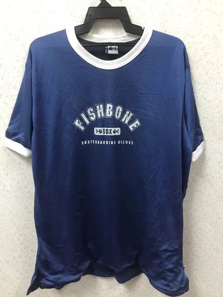 image of Band Tees x Rock Tees Vintage Fishbone Jersey in Blue, Men's (Size XL)