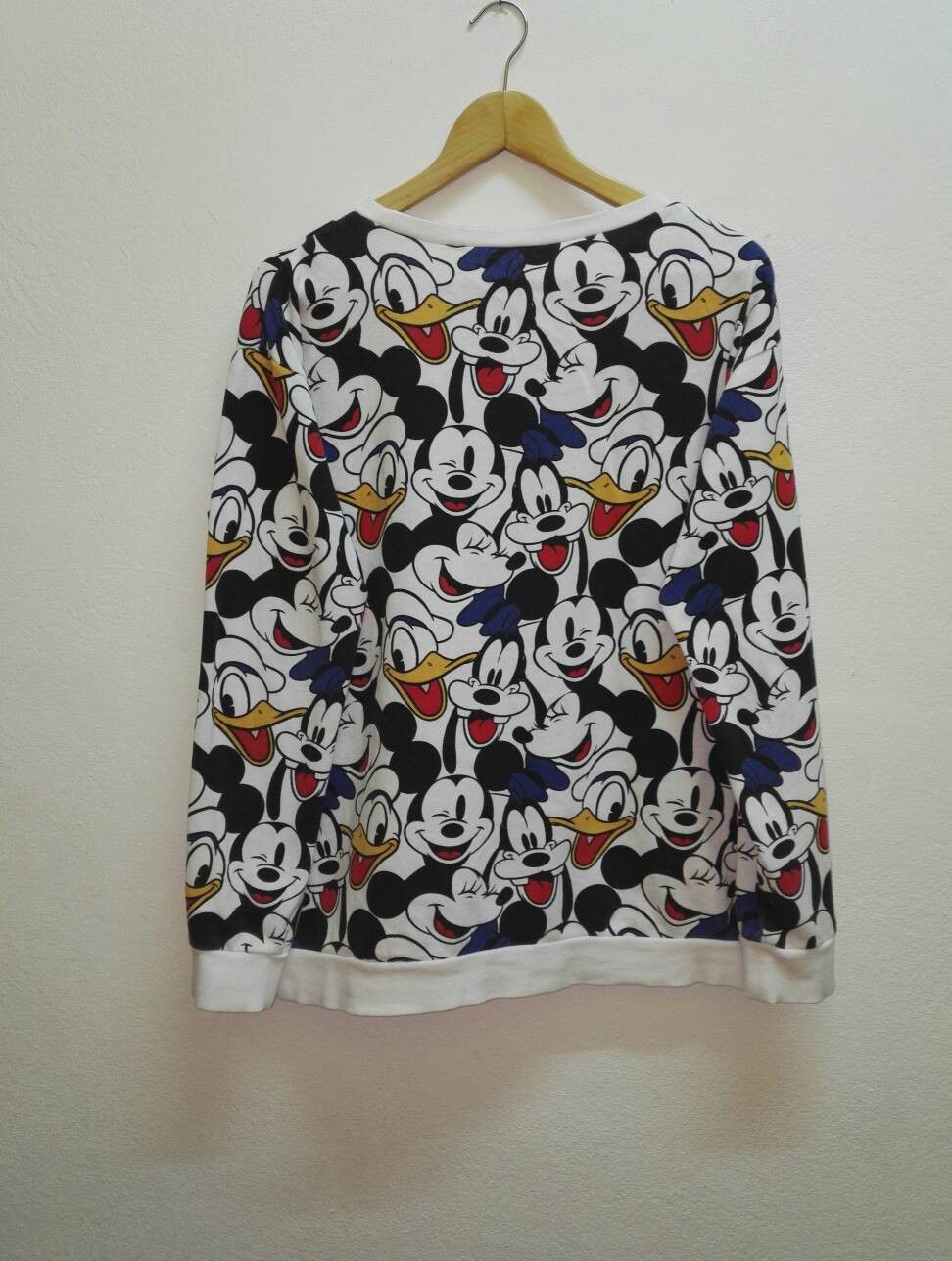 Disney Mickey Mouse & Donald Duck Fullprint Sweatshirt Size US L / EU 52-54 / 3 - 2 Thumbnail