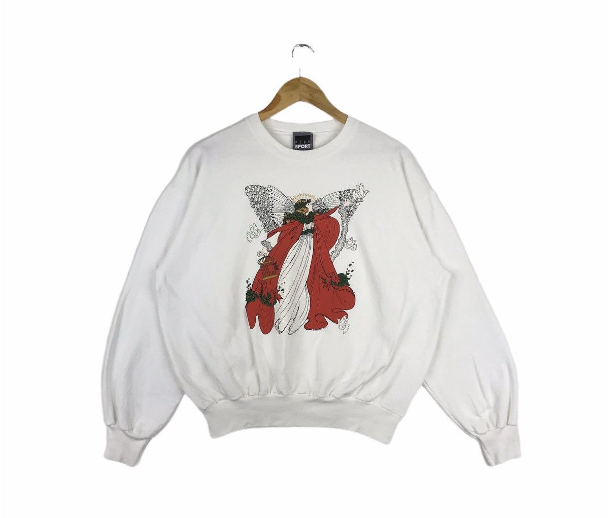 Vintage Vintage Merry ChristmasCinderella Fairy Tale Art Sweatshirt Size US M / EU 48-50 / 2 - 1 Thumbnail