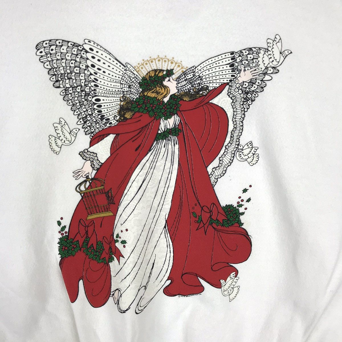 Vintage Vintage Merry ChristmasCinderella Fairy Tale Art Sweatshirt Size US M / EU 48-50 / 2 - 4 Thumbnail