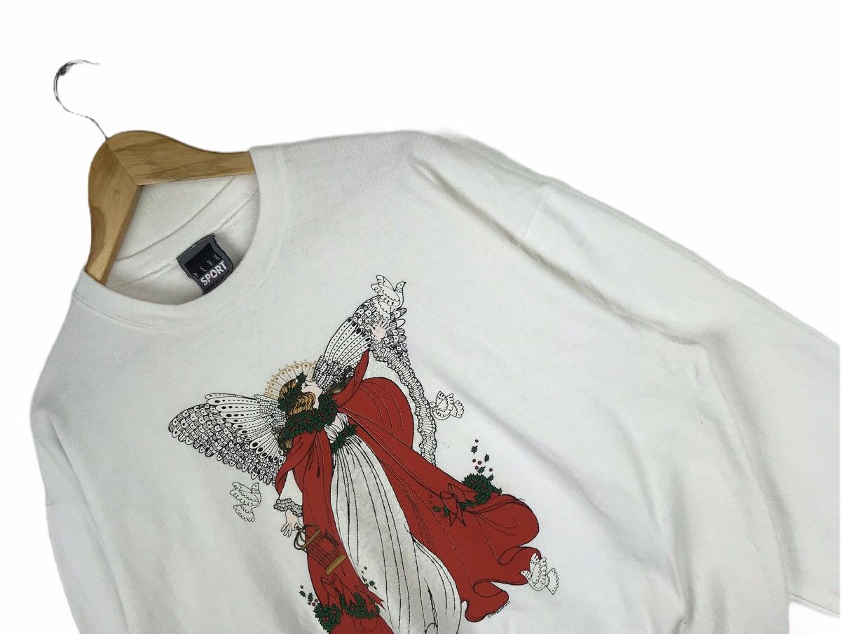 Vintage Vintage Merry ChristmasCinderella Fairy Tale Art Sweatshirt Size US M / EU 48-50 / 2 - 2 Thumbnail