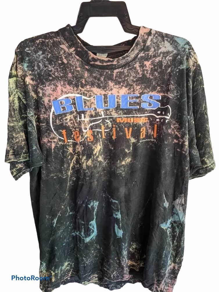 image of Band Tees x Made In USA Vintage Blues Music Festival 1992 Tour Usa, Men's (Size XL)