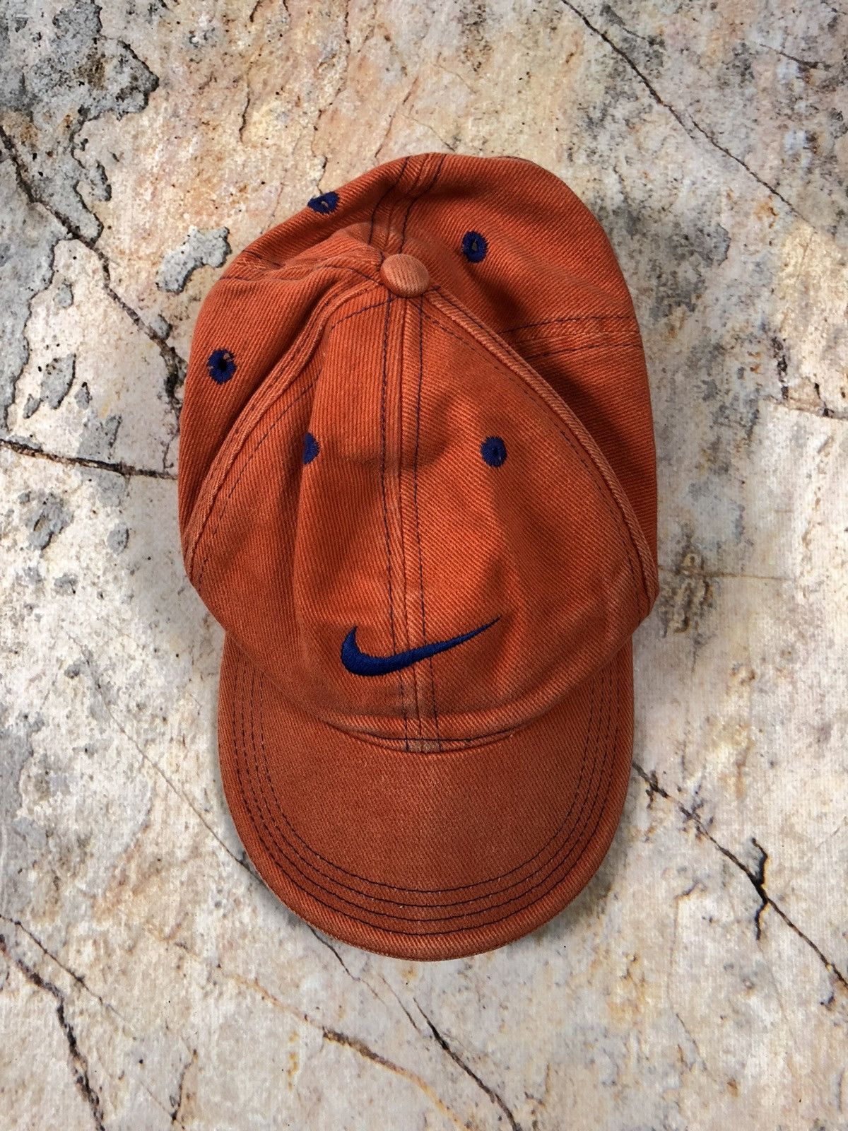 Nike × Vintage Nike vintage orange big logo hat cap Size ONE SIZE - 1 Thumbnail
