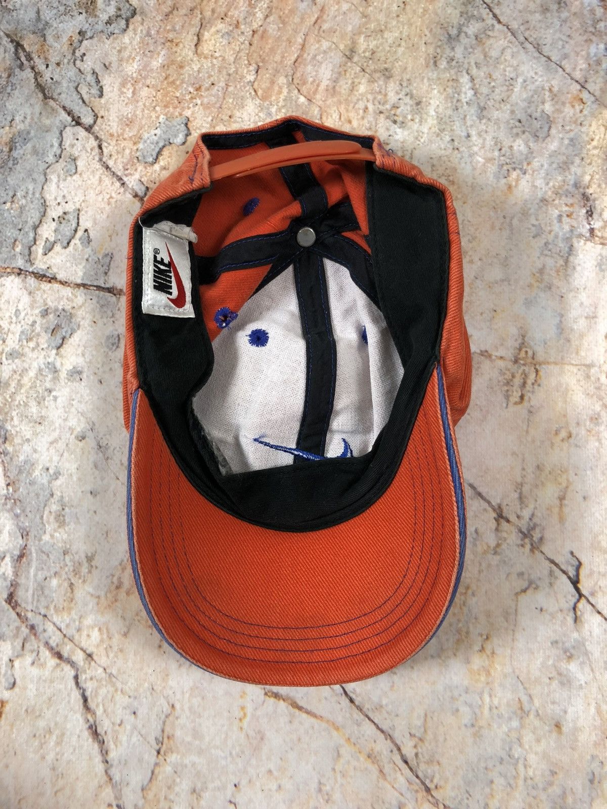 Nike × Vintage Nike vintage orange big logo hat cap Size ONE SIZE - 5 Thumbnail