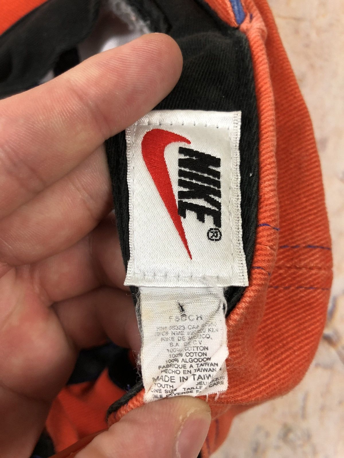 Nike × Vintage Nike vintage orange big logo hat cap Size ONE SIZE - 6 Thumbnail
