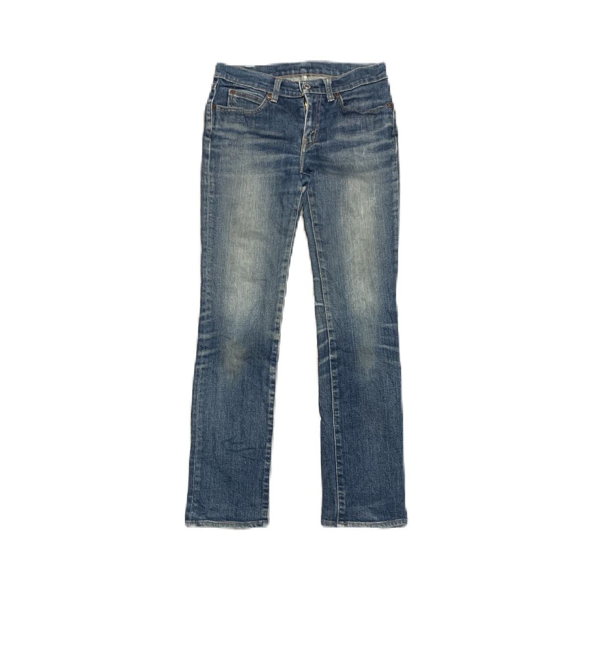 image of 90's Levis 522 Faded Blue Jeans in Blue Denim, Women's (Size 27)