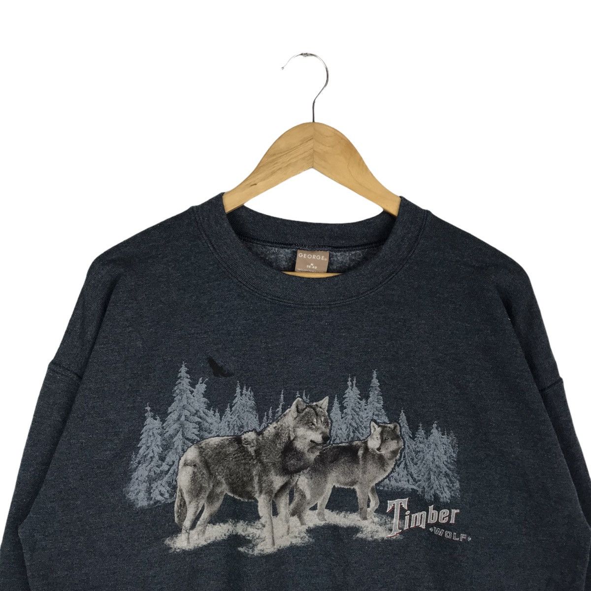 Habitat × Vintage Vintage Timber Wolf Habitat Art Animal Sweatshirt Pullover Size US M / EU 48-50 / 2 - 2 Thumbnail