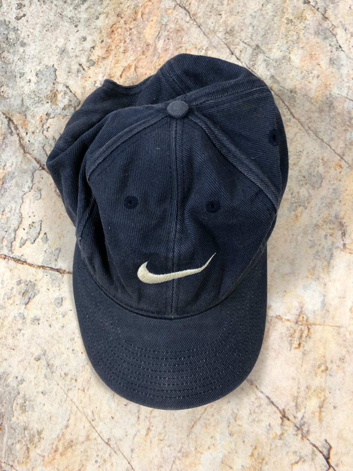 Nike × Vintage Nike vintage blue hat cap Size ONE SIZE - 1 Thumbnail