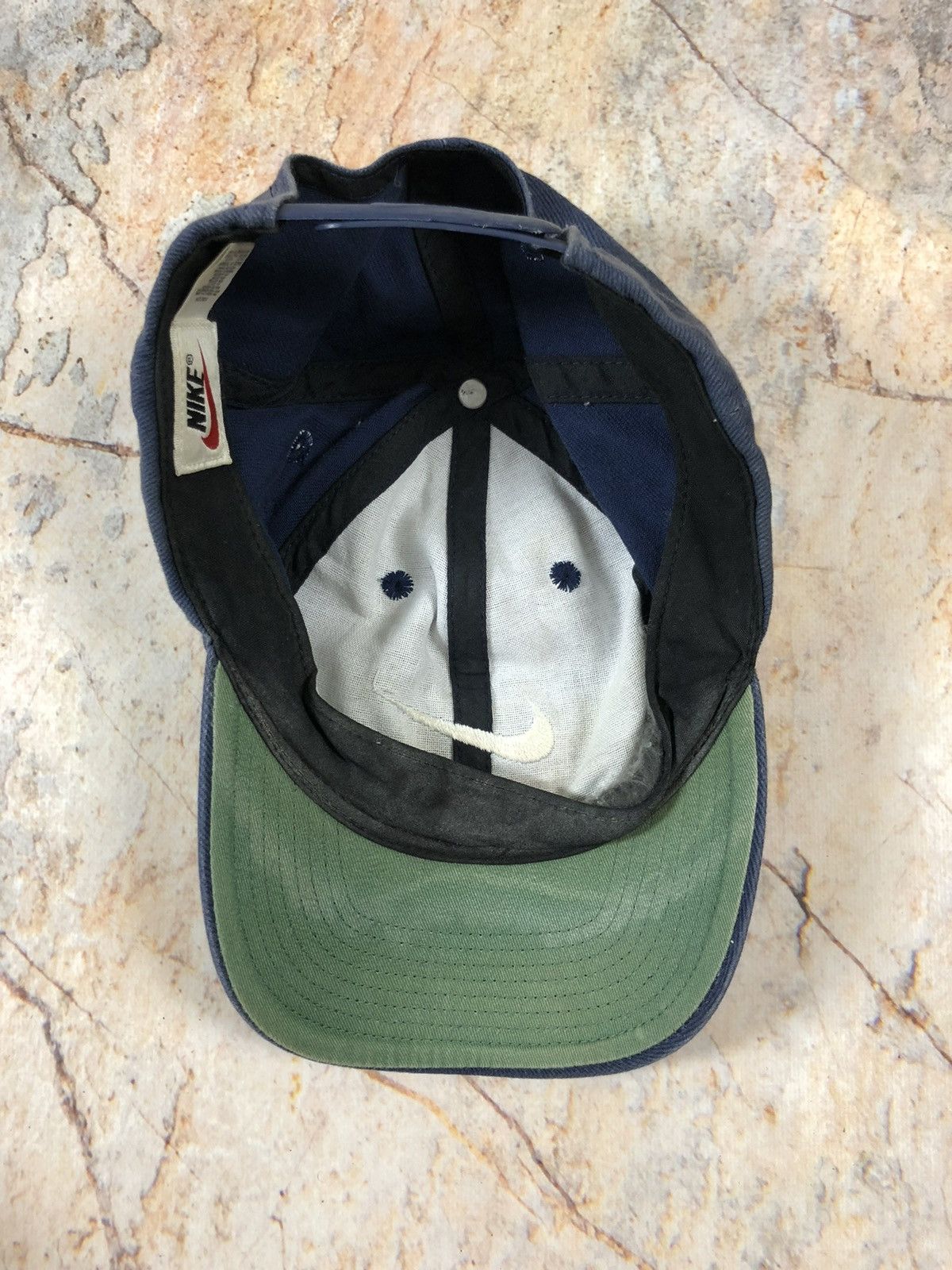 Nike × Vintage Nike vintage blue hat cap Size ONE SIZE - 4 Thumbnail