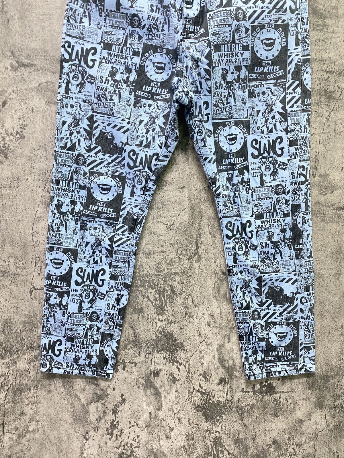 Japanese Brand FullPrinted RNA SLANG Comic Punk Hysteric Style Pant Size US 31 - 8 Thumbnail