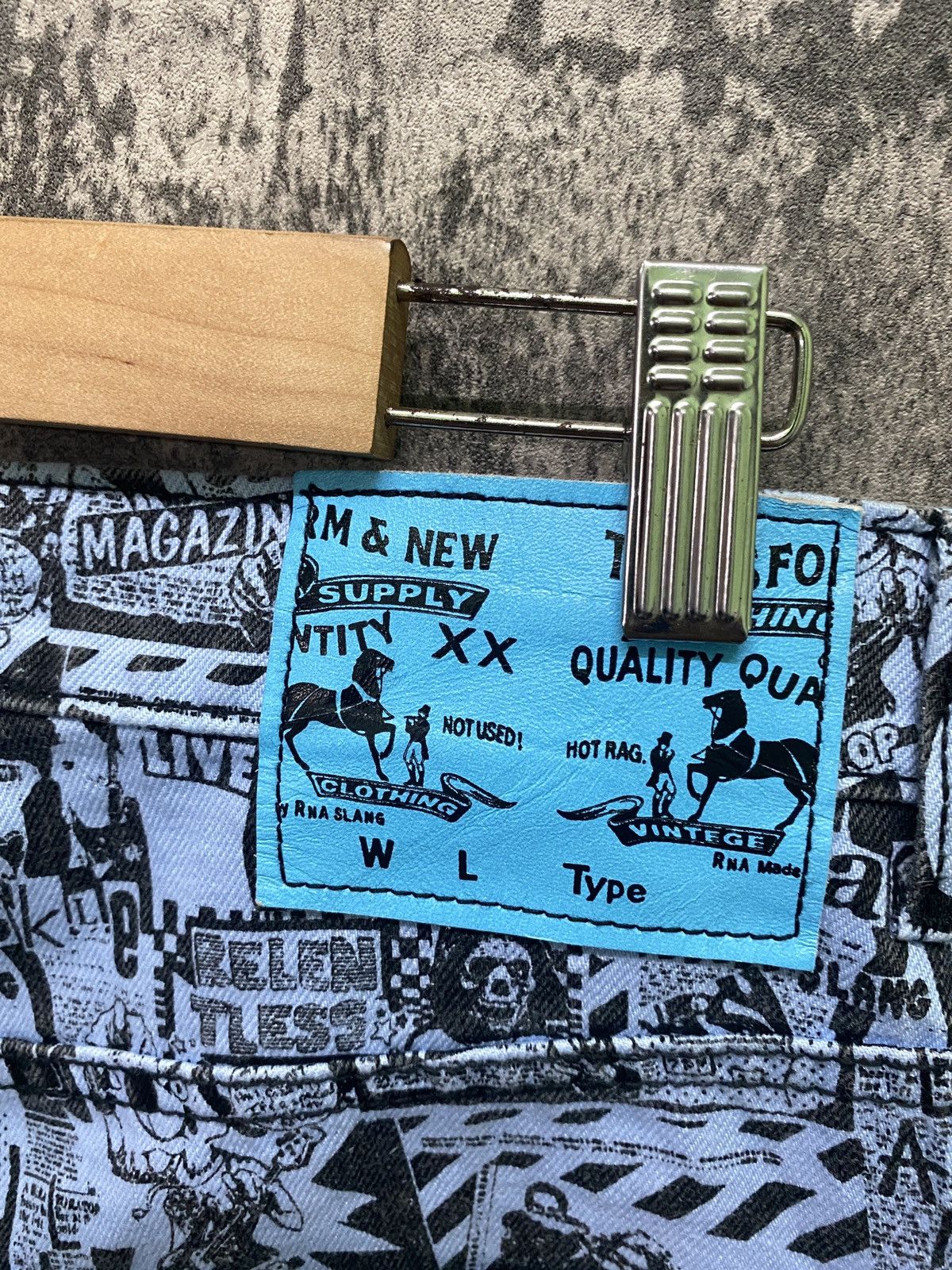 Japanese Brand FullPrinted RNA SLANG Comic Punk Hysteric Style Pant Size US 31 - 16 Thumbnail