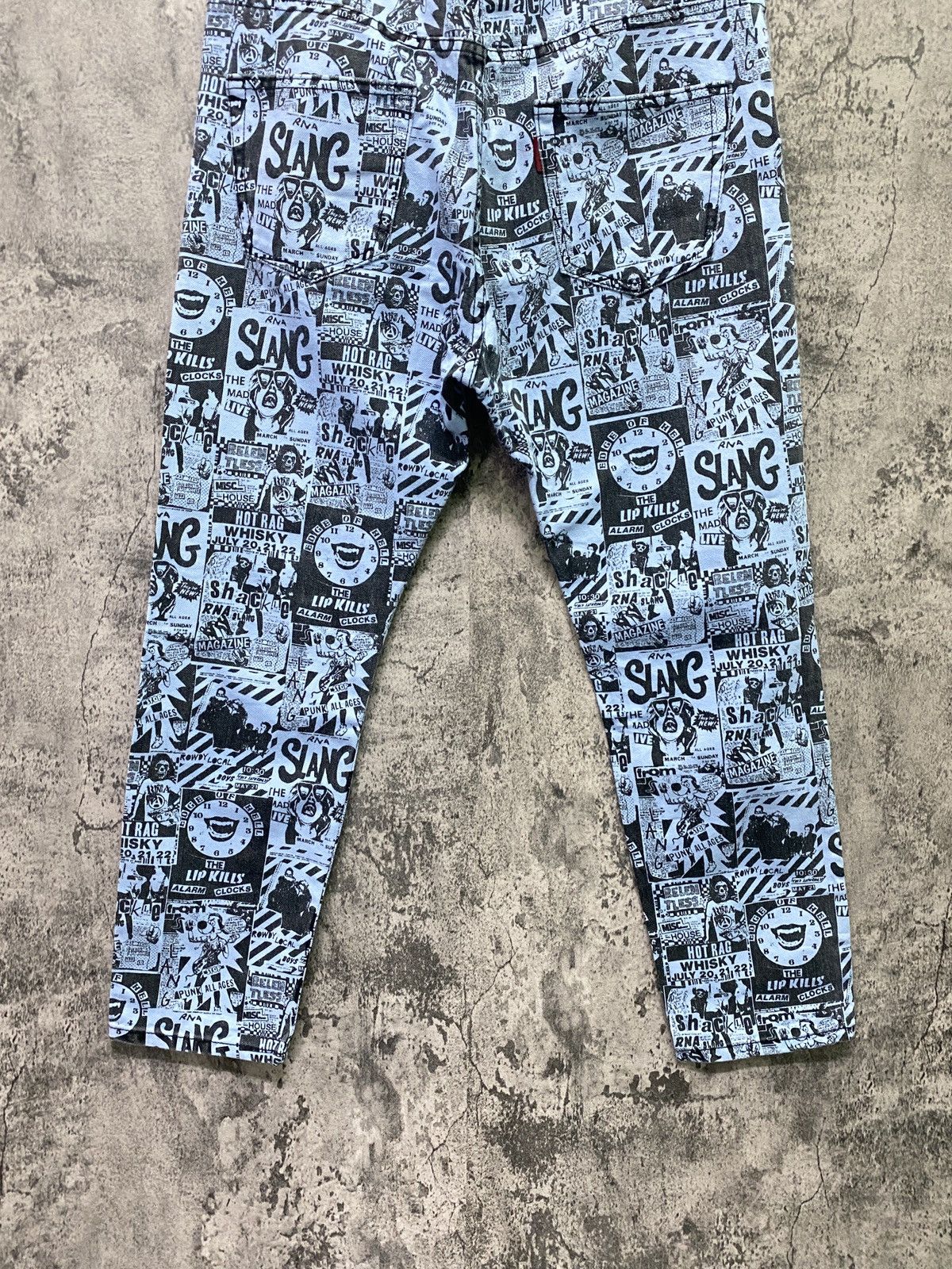 Japanese Brand FullPrinted RNA SLANG Comic Punk Hysteric Style Pant Size US 31 - 15 Thumbnail