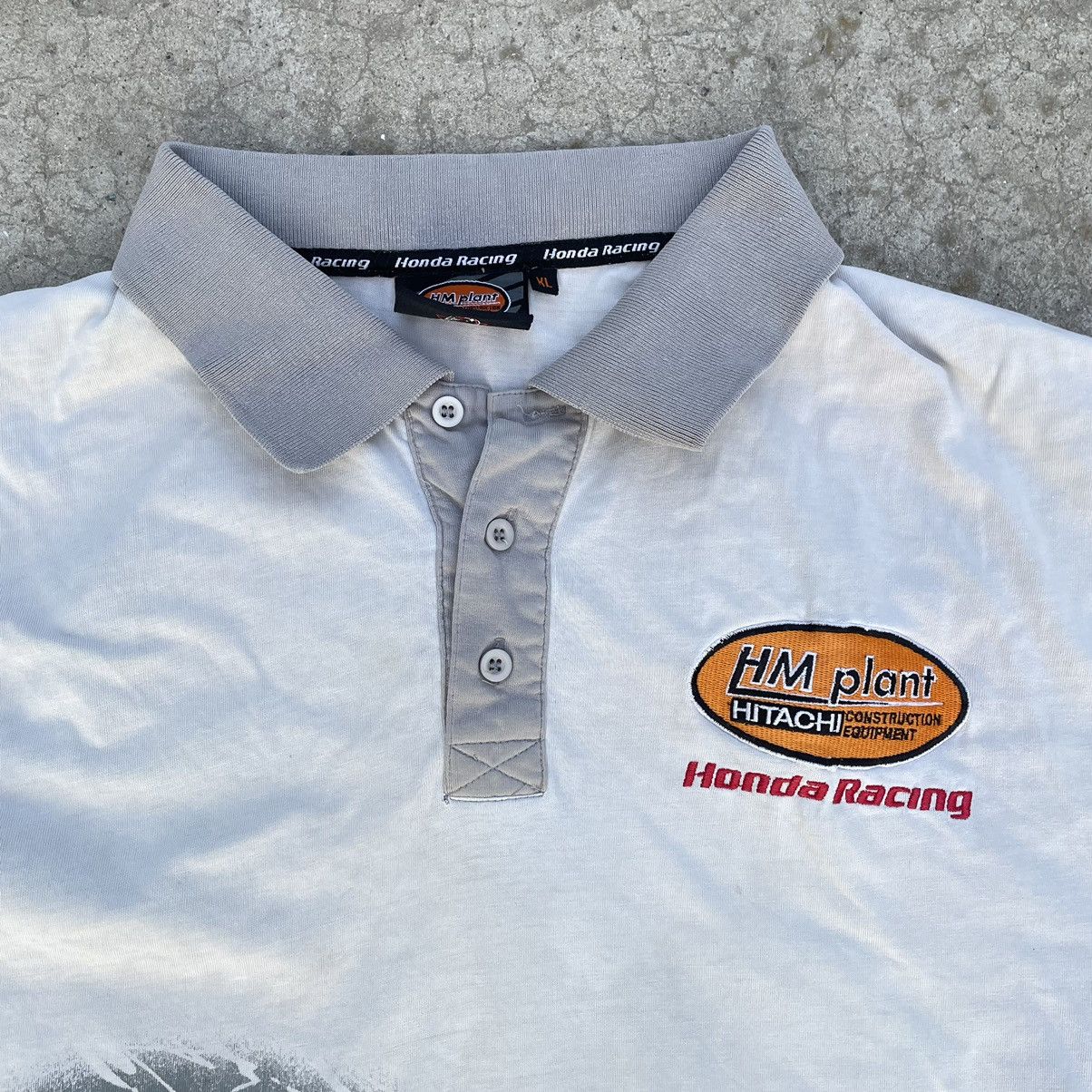 Honda Vintage Honda Polo 90s Racing Big Logo T-shirts Moto USA Size US XL / EU 56 / 4 - 5 Thumbnail