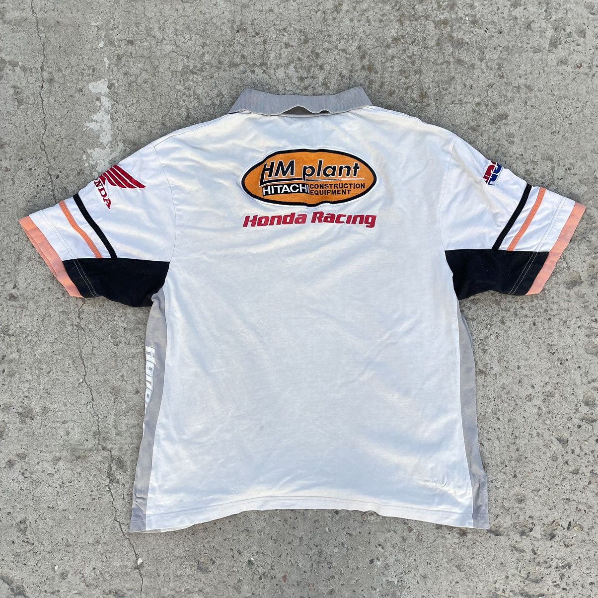 Honda Vintage Honda Polo 90s Racing Big Logo T-shirts Moto USA Size US XL / EU 56 / 4 - 2 Thumbnail