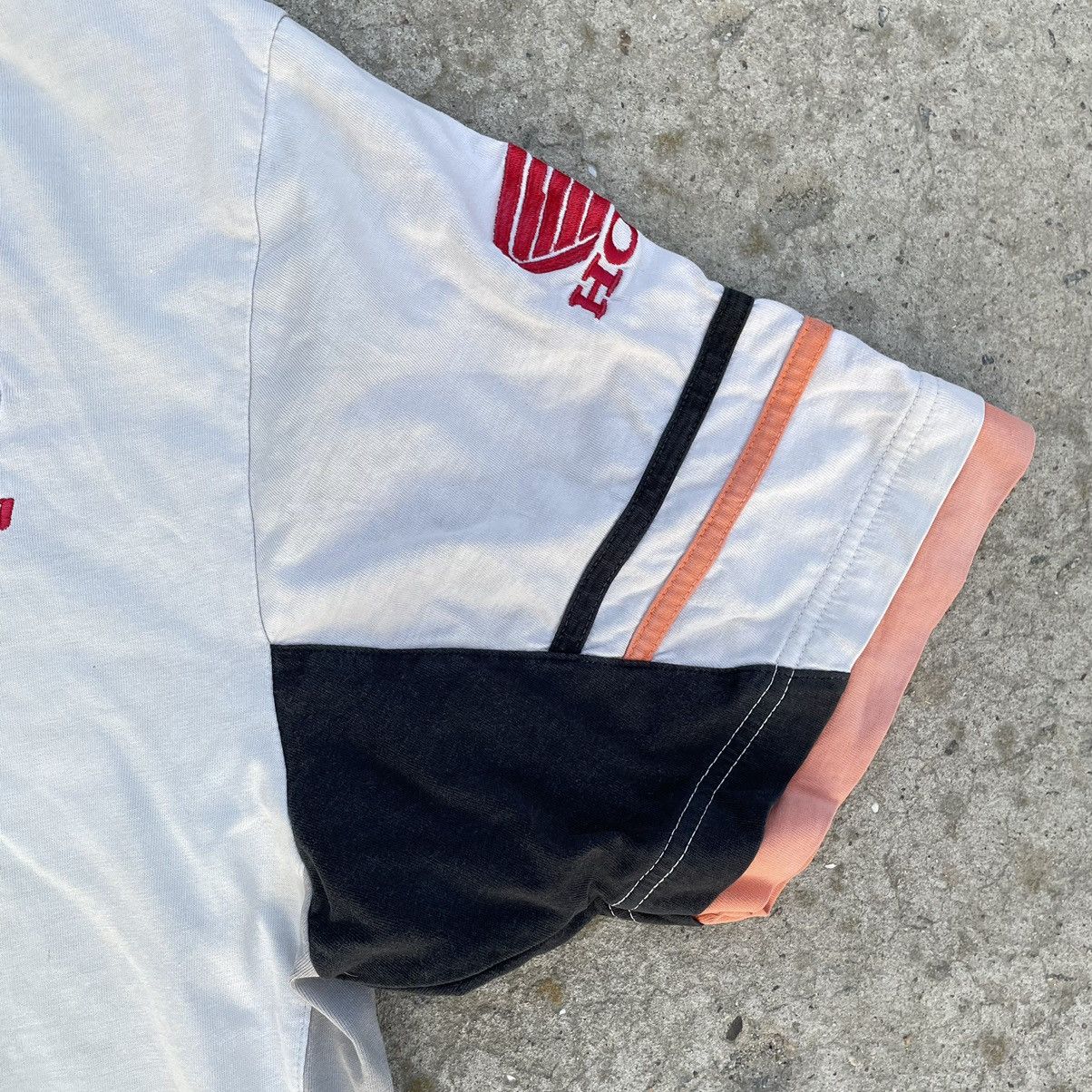 Honda Vintage Honda Polo 90s Racing Big Logo T-shirts Moto USA Size US XL / EU 56 / 4 - 3 Thumbnail