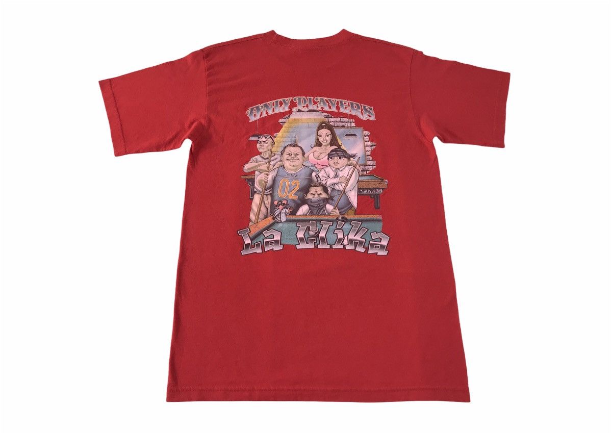 Rap Tees Rare 90s Homies La Clika Snooker Graphic 50/50 Tee Size US M / EU 48-50 / 2 - 1 Thumbnail