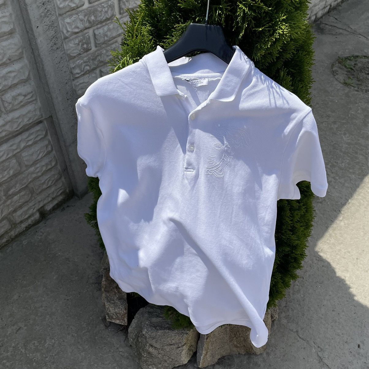 Versace Vintage Versace Polo T-shirts Italy 90s Stretwear Distressed Size US L / EU 52-54 / 3 - 6 Thumbnail