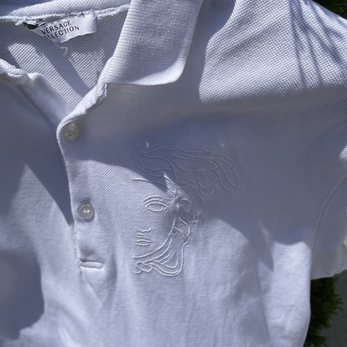 Versace Vintage Versace Polo T-shirts Italy 90s Stretwear Distressed Size US L / EU 52-54 / 3 - 9 Thumbnail