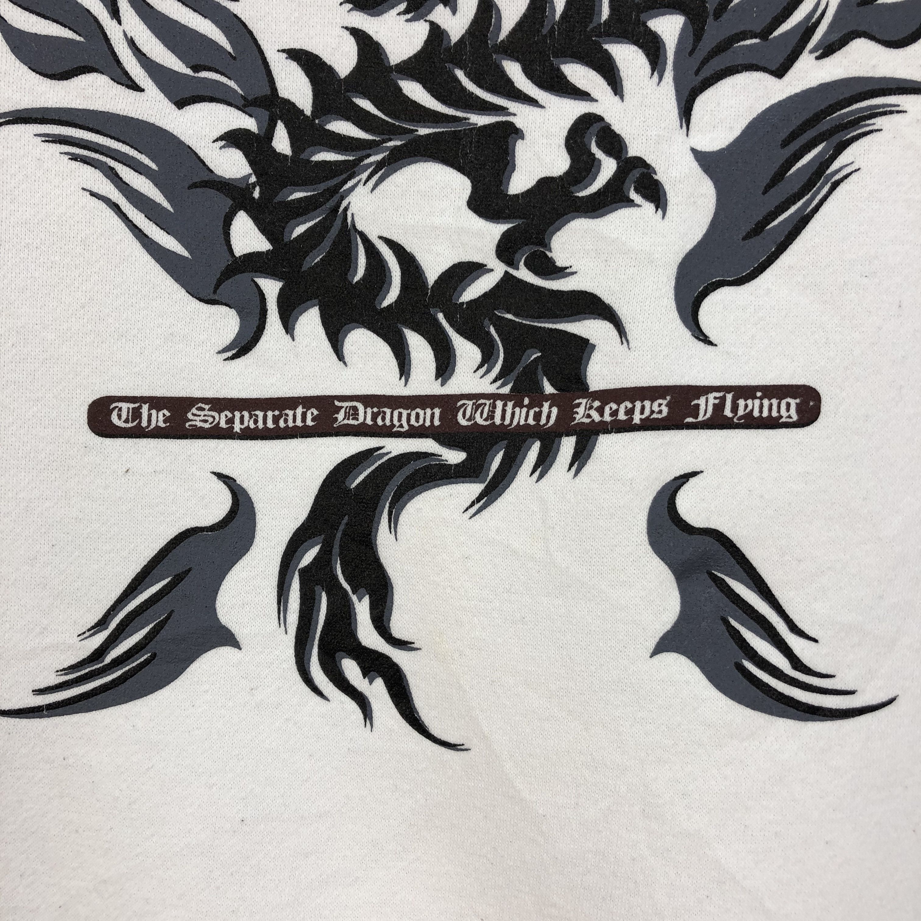 The Separate Dragon Which Keeps Flying Sweatshirts 4985-25 in White, Men's — image 3 of 6