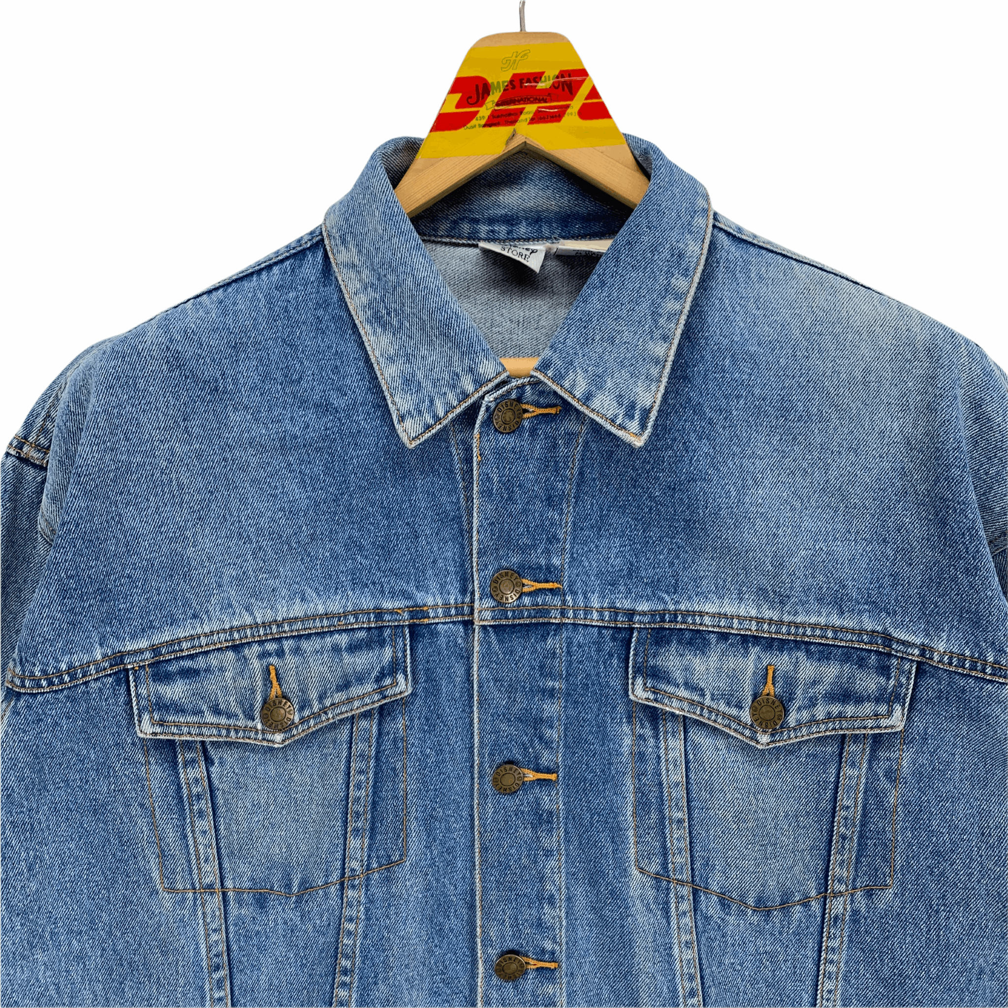 Disney Japan 5th Anniversary 97' Embroidery Denim Jacket #3289-117 Size US S / EU 44-46 / 1 - 4 Thumbnail