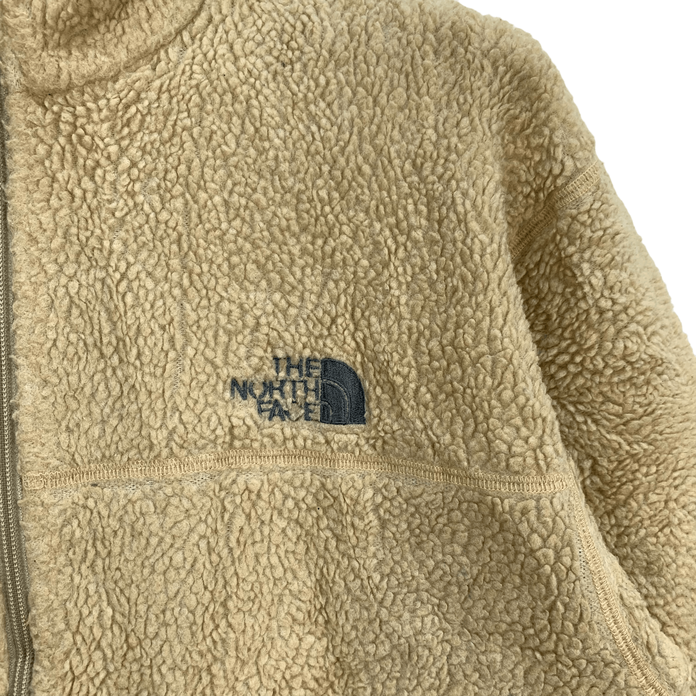 The North Face The North Face Beige Deep Pile Fleece Jacket #4001-138 Size US L / EU 52-54 / 3 - 3 Thumbnail