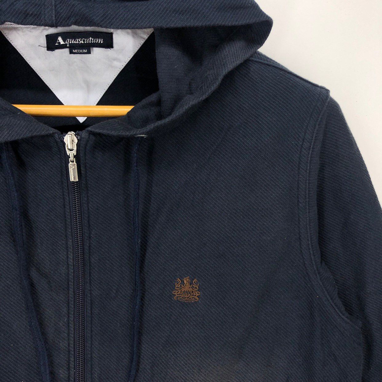 Aquascutum Aquascutum Made In Japan Zipper Hoodie #1058-37 Size US M / EU 48-50 / 2 - 2 Thumbnail
