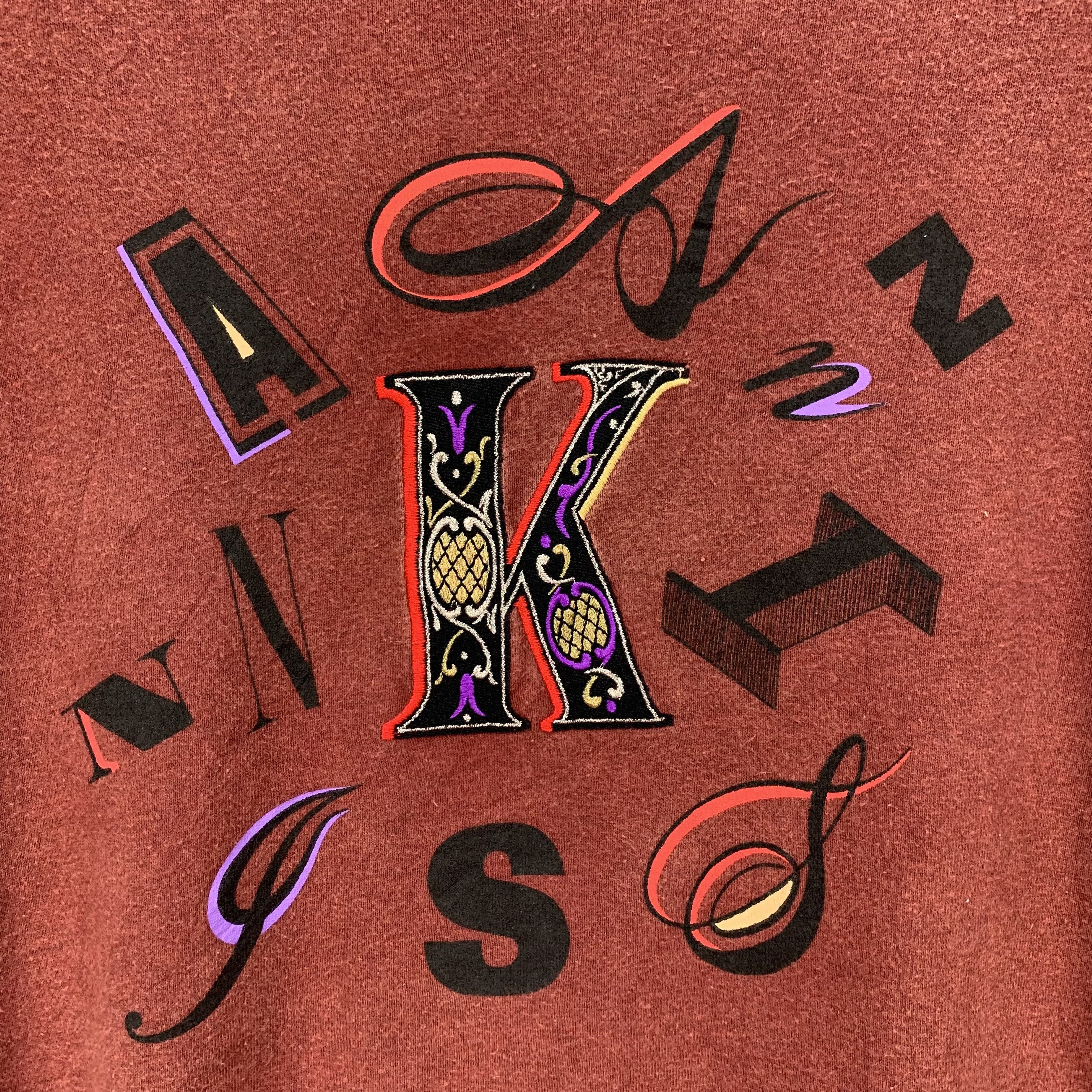 Japanese Brand Vintage Kansai O2 Big Logo Sweatshirts #3753-131 Size US L / EU 52-54 / 3 - 3 Thumbnail
