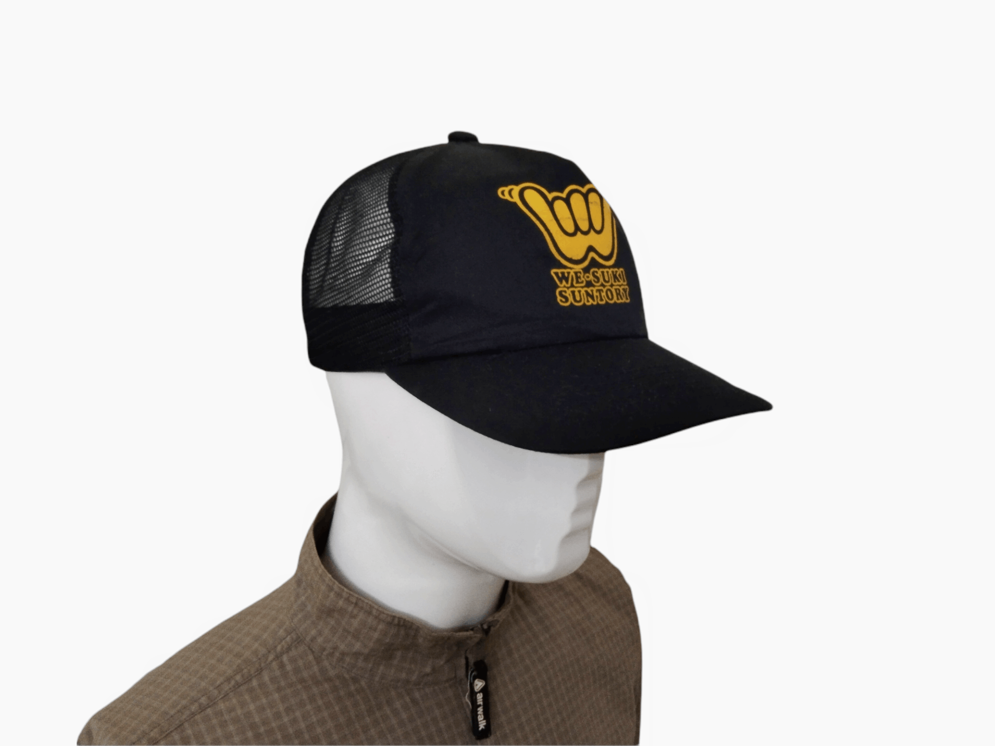 Drink Beer Save Water × Japanese Brand VINTAGE WE-SUKI SUNTORY CAMPAIGN TRUCKER HAT Size ONE SIZE - 4 Thumbnail