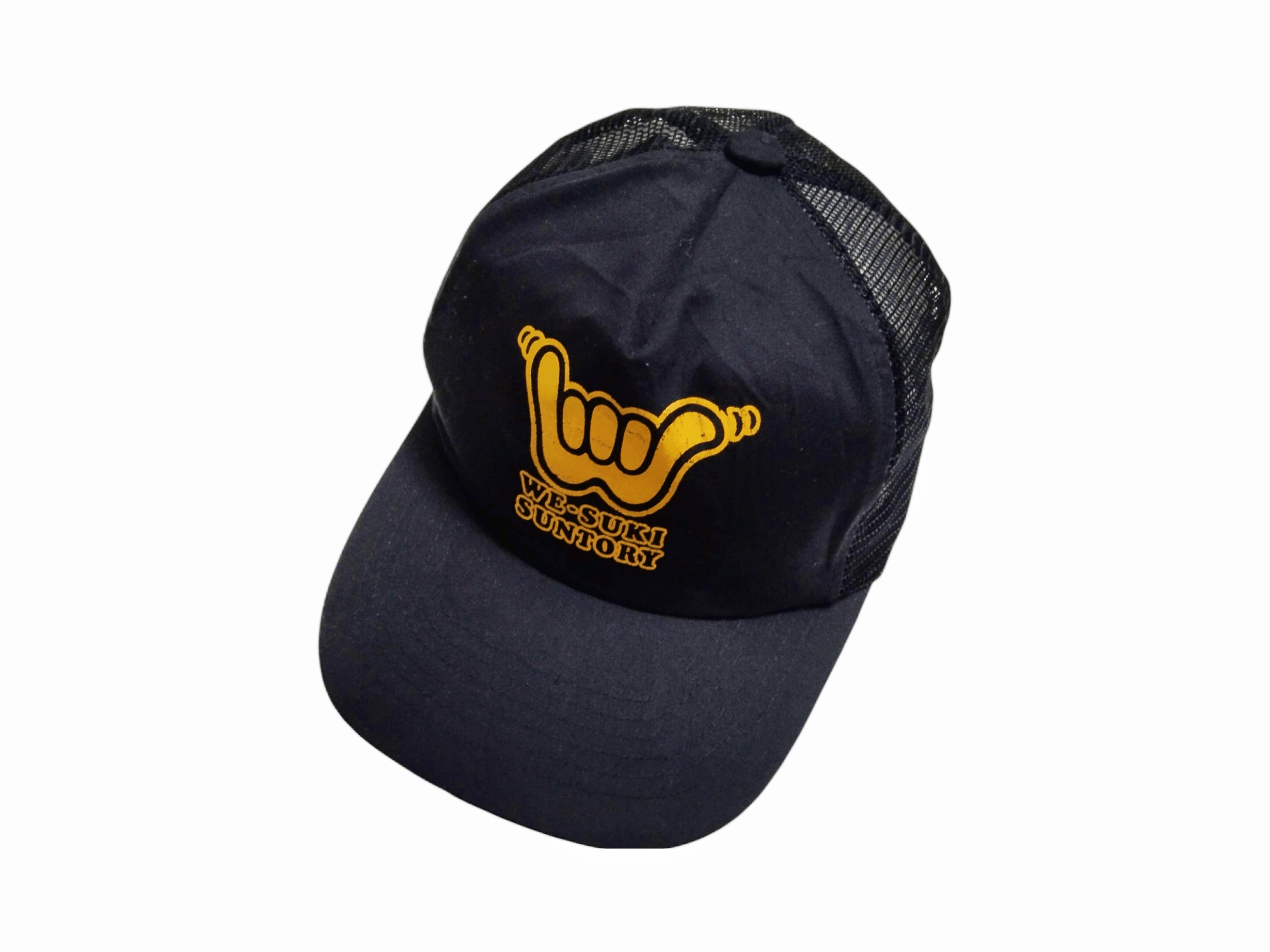 Drink Beer Save Water × Japanese Brand VINTAGE WE-SUKI SUNTORY CAMPAIGN TRUCKER HAT Size ONE SIZE - 12 Thumbnail