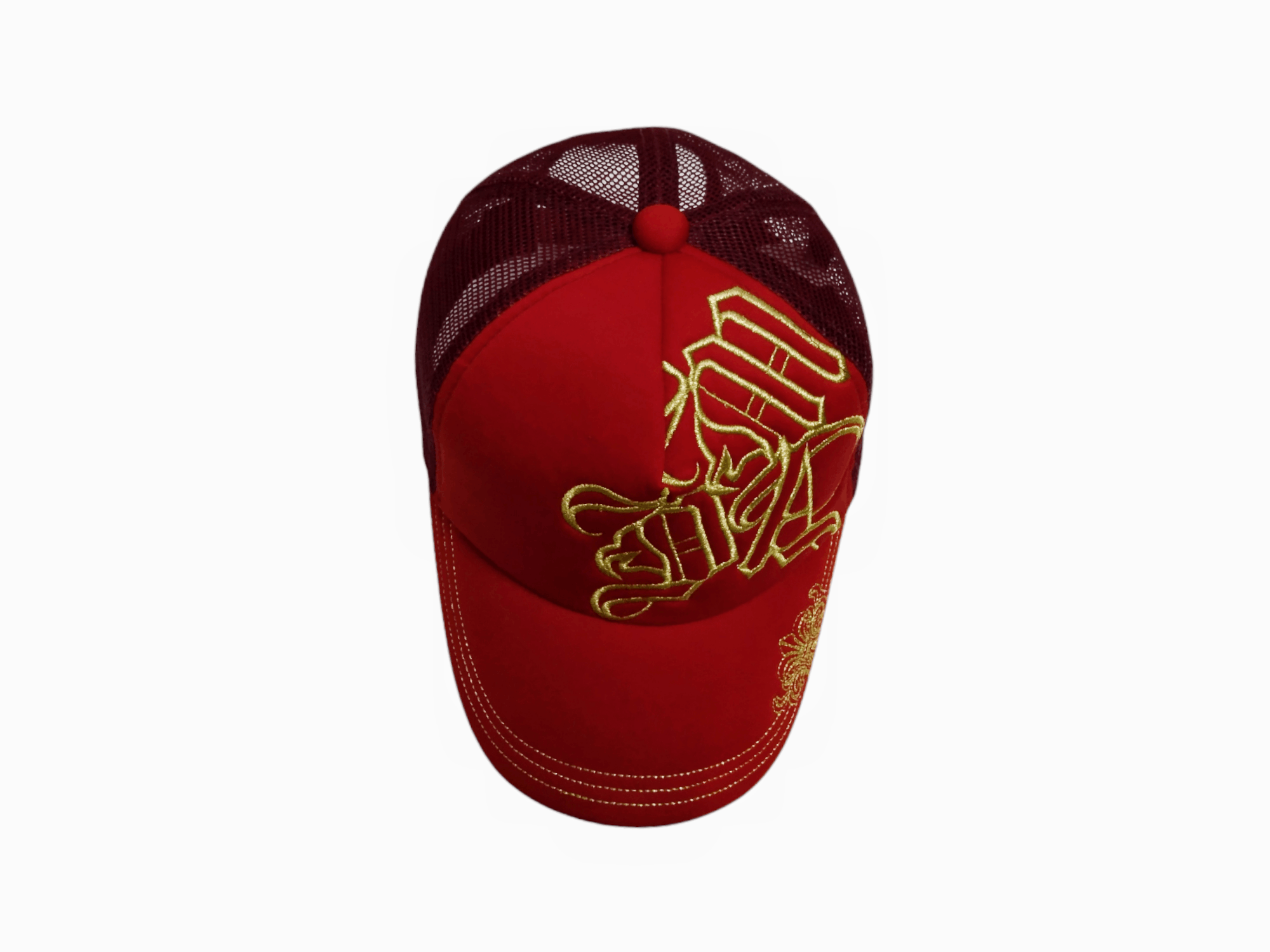 Japanese Brand RARE EMBROIDERED OLDE ENGLISH LETTERS TRUCKER HAT Size ONE SIZE - 12 Thumbnail