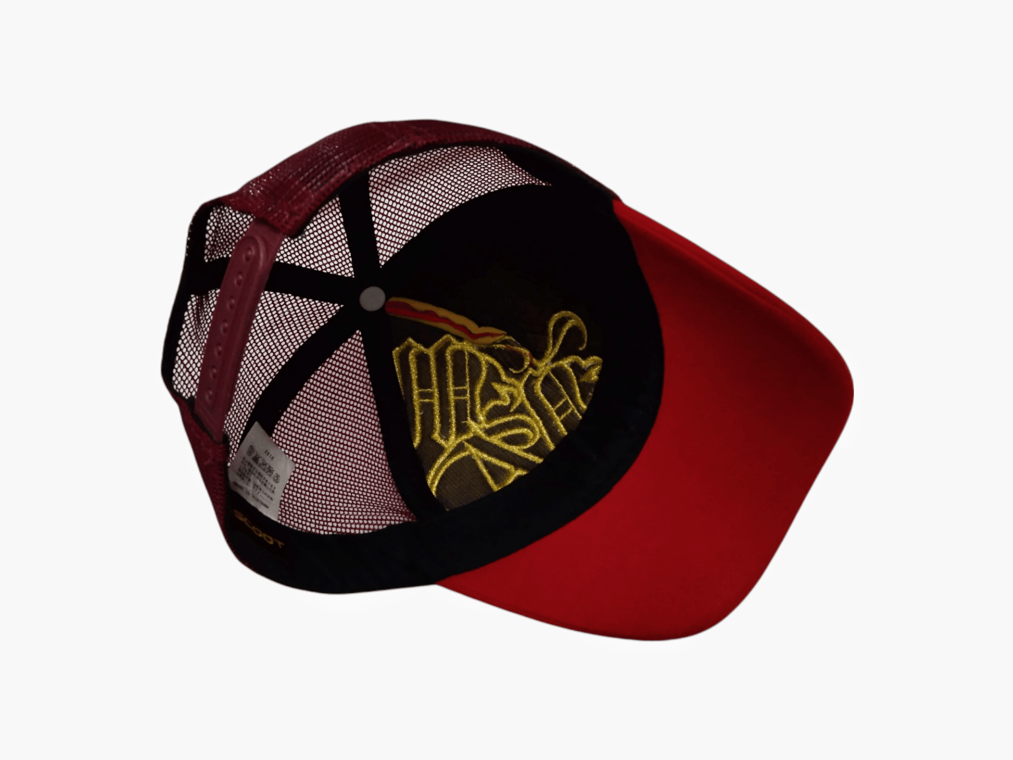 Japanese Brand RARE EMBROIDERED OLDE ENGLISH LETTERS TRUCKER HAT Size ONE SIZE - 16 Thumbnail