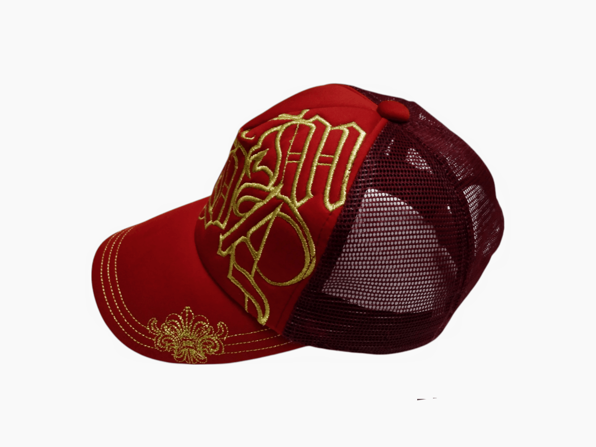 Japanese Brand RARE EMBROIDERED OLDE ENGLISH LETTERS TRUCKER HAT Size ONE SIZE - 9 Thumbnail