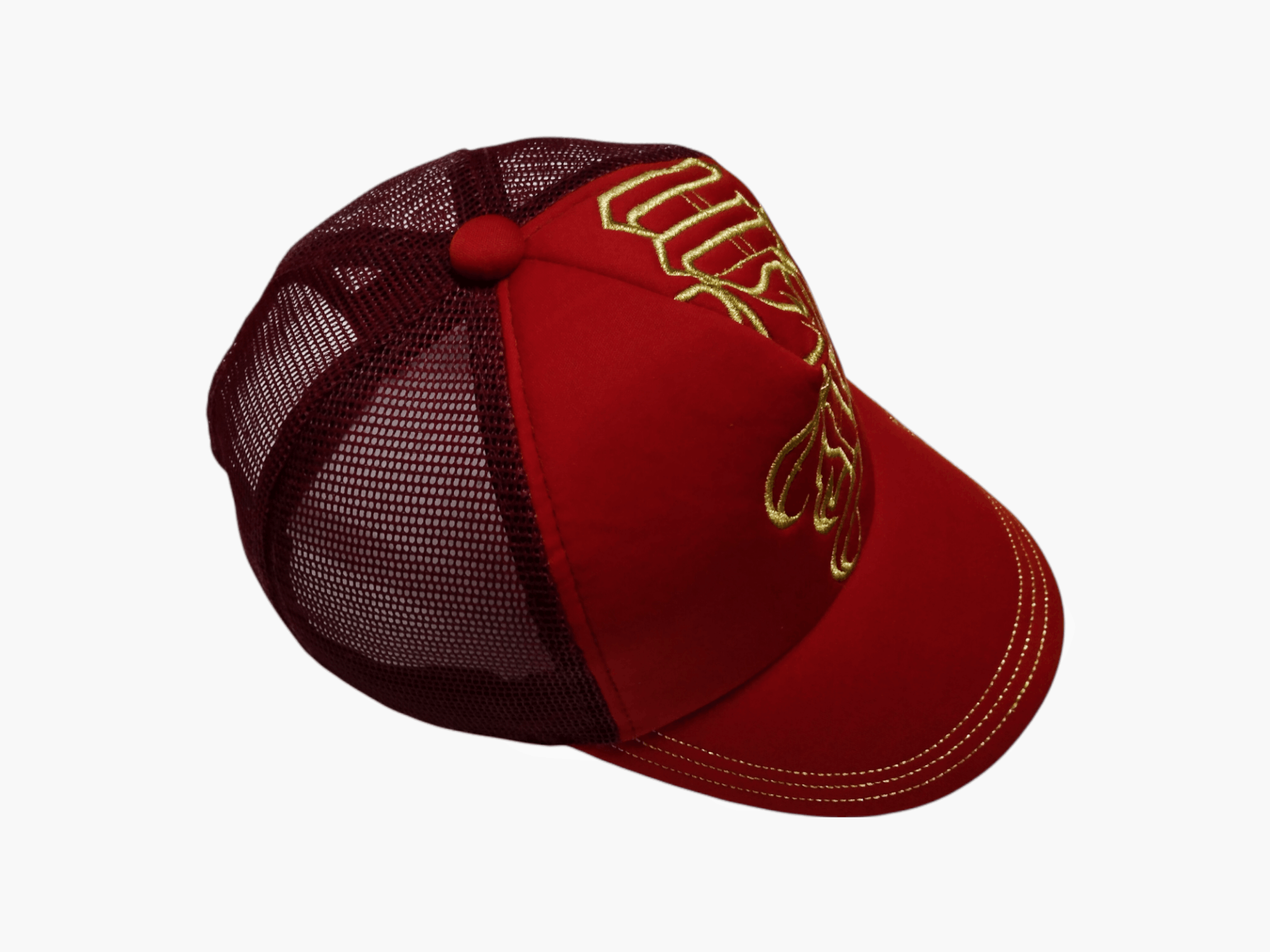 Japanese Brand RARE EMBROIDERED OLDE ENGLISH LETTERS TRUCKER HAT Size ONE SIZE - 10 Thumbnail