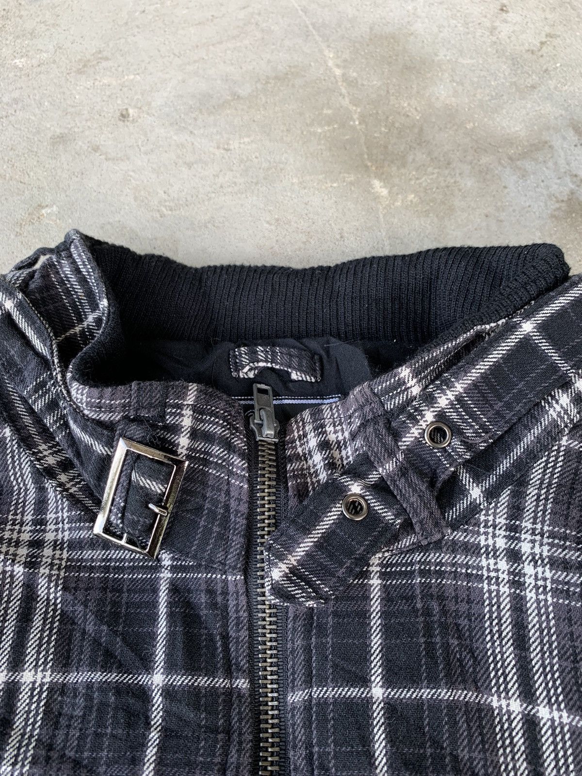 Japanese Brand JapaneseBrand Checkered Slidin Multi Zip Punk Jacket Size US M / EU 48-50 / 2 - 5 Thumbnail