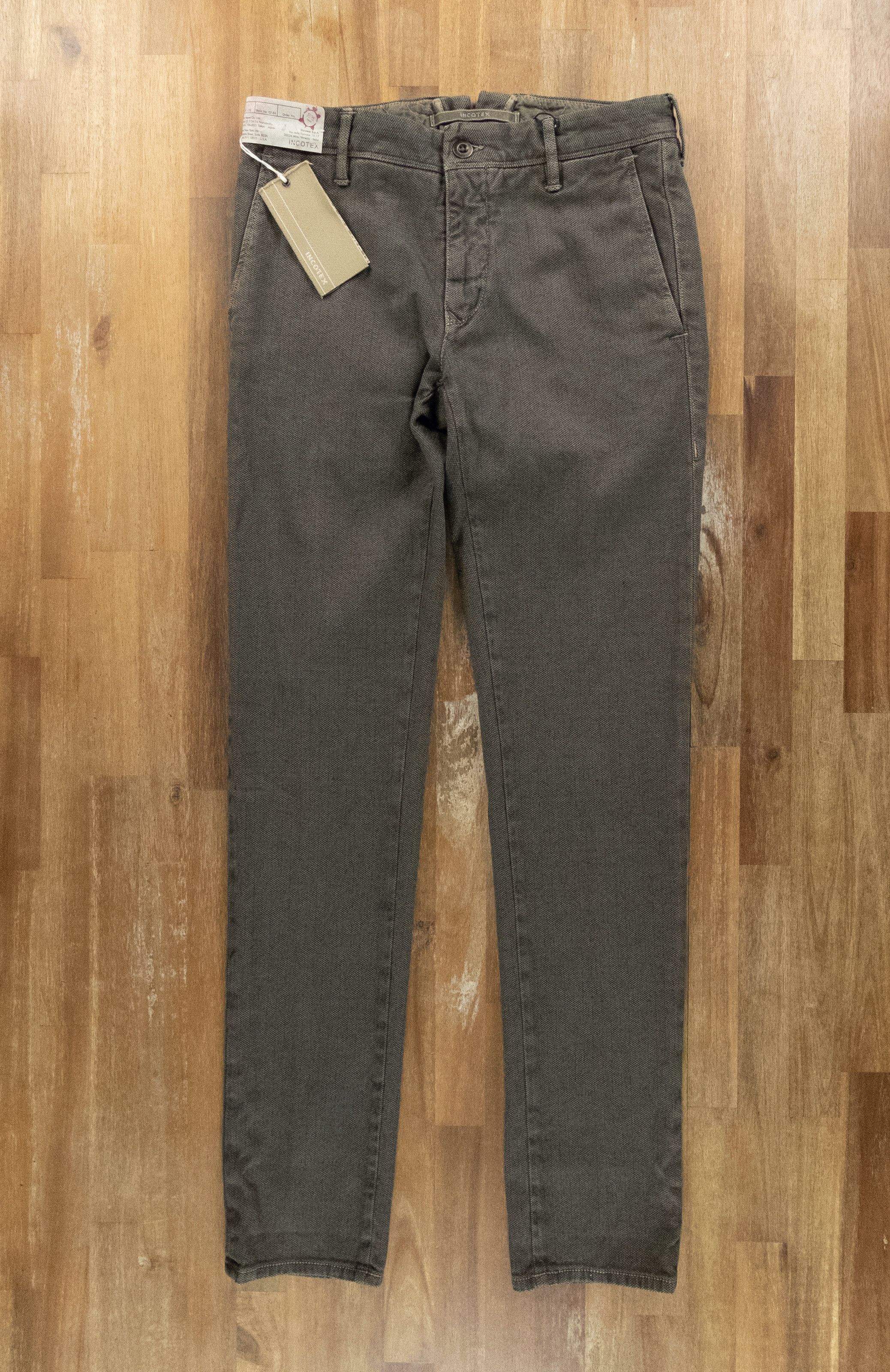 Incotex INCOTEX Slowear slim fit green cotton pants trousers 30 Size US 30 / EU 46 - 4 Thumbnail