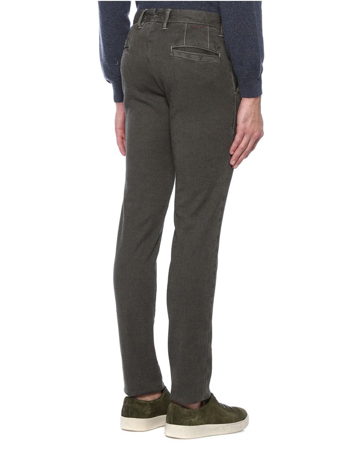 Incotex INCOTEX Slowear slim fit green cotton pants trousers 30 Size US 30 / EU 46 - 3 Thumbnail