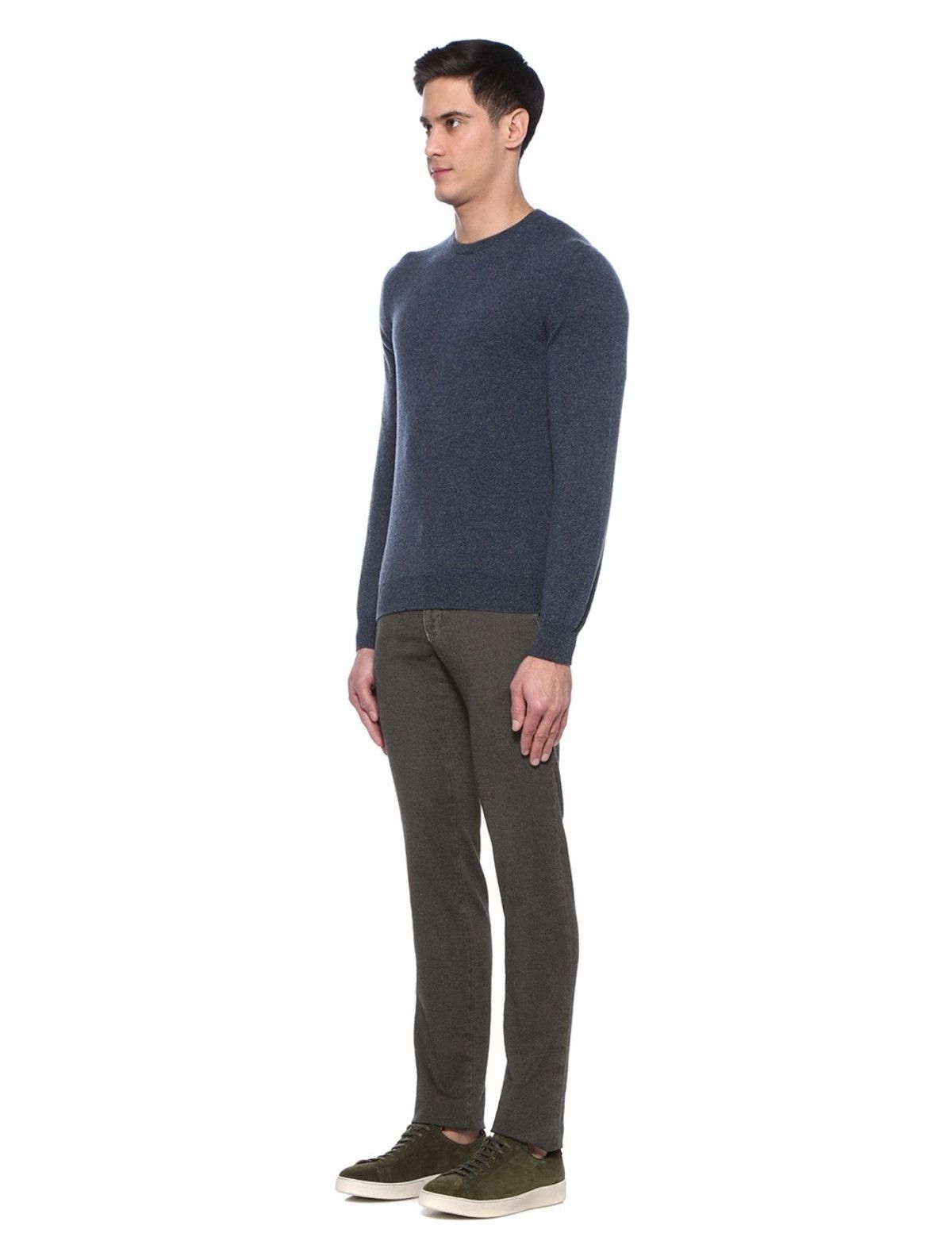 Incotex INCOTEX Slowear slim fit green cotton pants trousers 30 Size US 30 / EU 46 - 2 Thumbnail