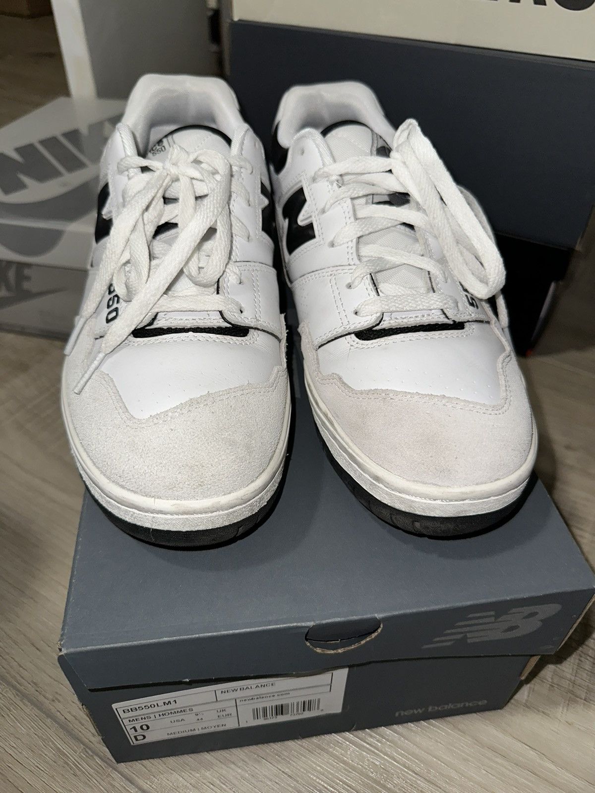 New Balance New Balance 550 Sea Salt Black Size US 10 / EU 43 - 3 Thumbnail