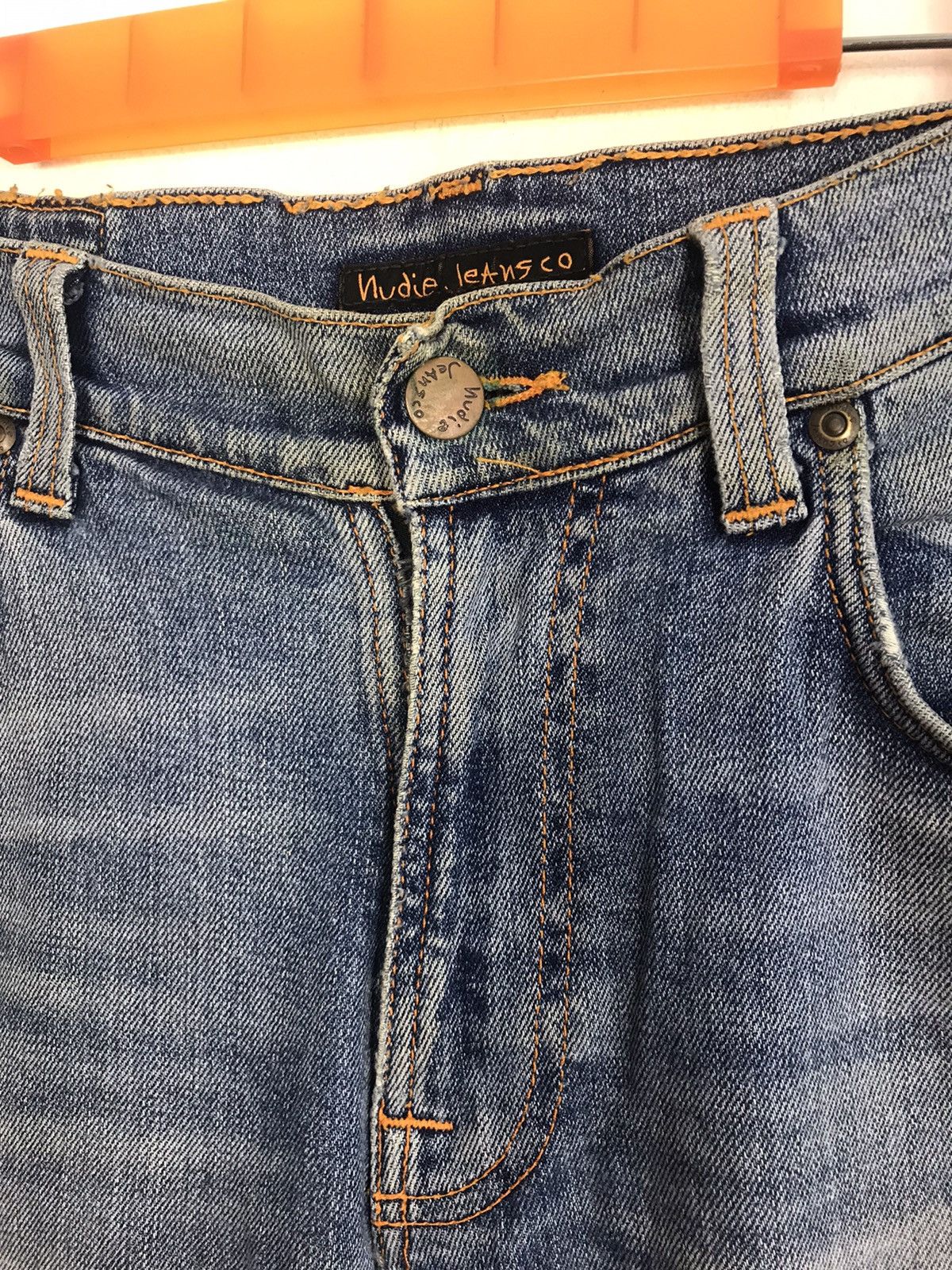 Nudie Jeans Nudie Jeans Co Distressed Denim Jeans Indigo Straight Cut Size US 32 / EU 48 - 4 Thumbnail
