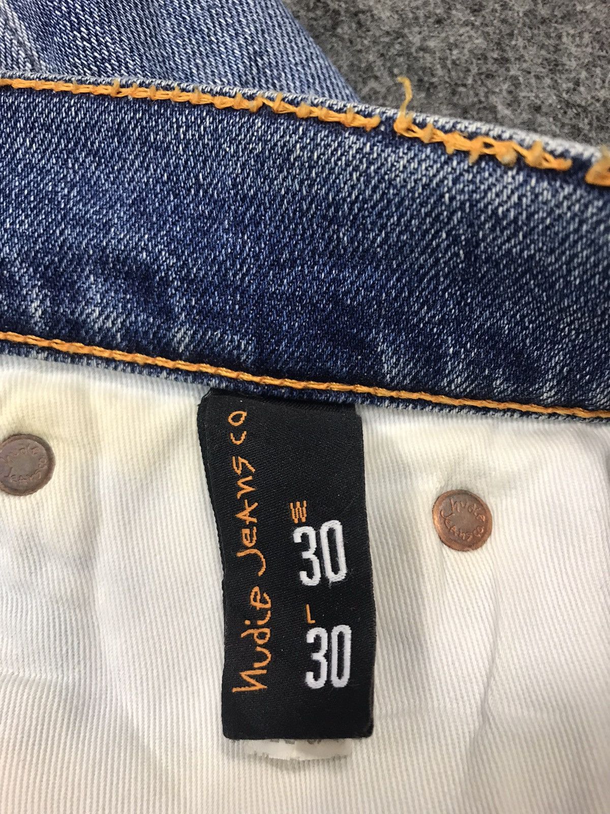 Nudie Jeans Nudie Jeans Co Distressed Denim Jeans Indigo Straight Cut Size US 32 / EU 48 - 10 Thumbnail