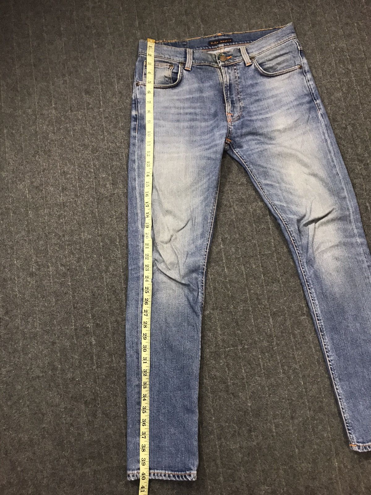 Nudie Jeans Nudie Jeans Co Distressed Denim Jeans Indigo Straight Cut Size US 32 / EU 48 - 14 Thumbnail