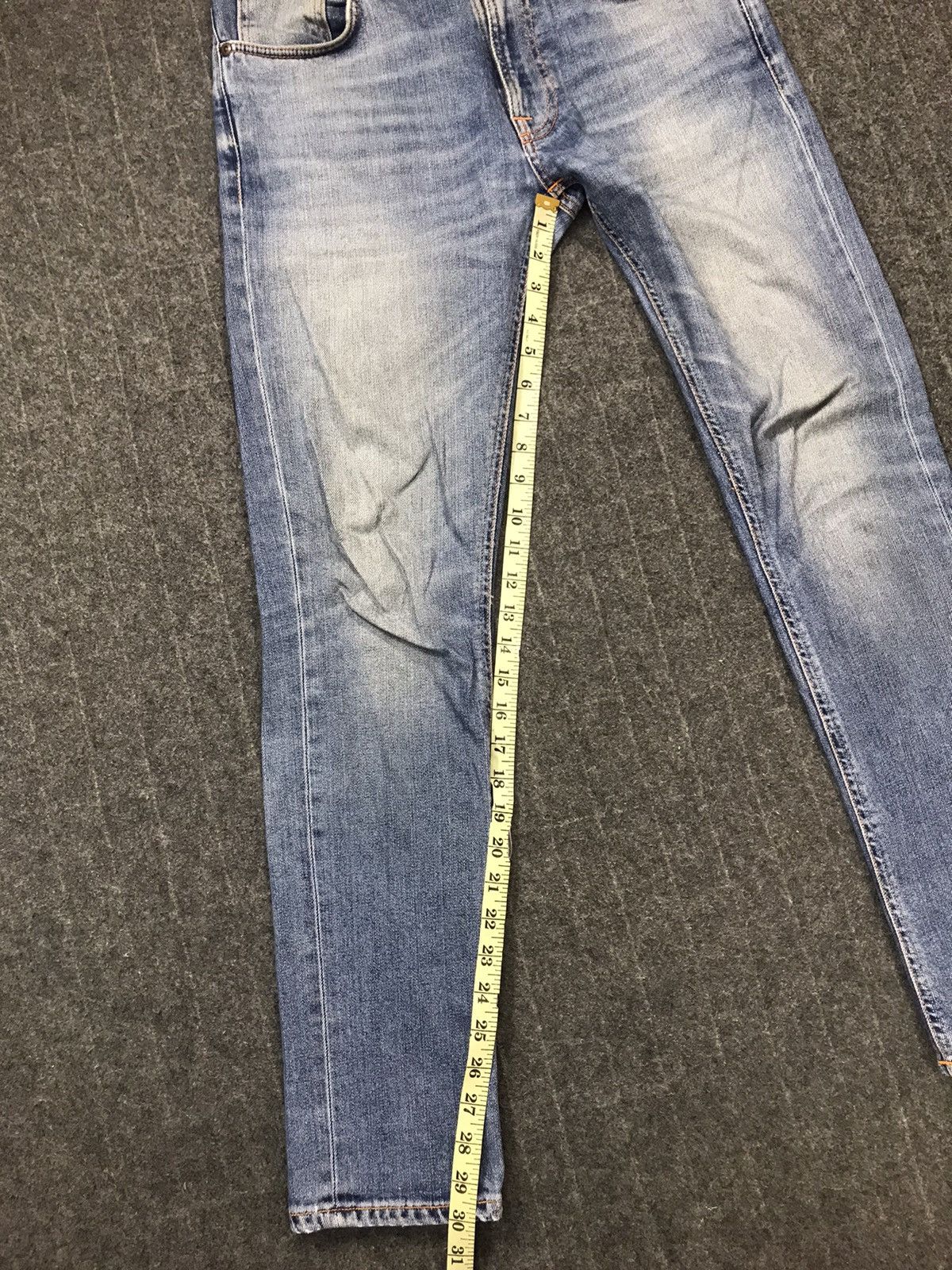 Nudie Jeans Nudie Jeans Co Distressed Denim Jeans Indigo Straight Cut Size US 32 / EU 48 - 15 Thumbnail
