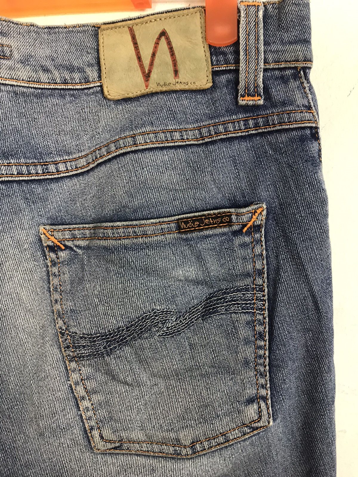Nudie Jeans Nudie Jeans Co Distressed Denim Jeans Indigo Straight Cut Size US 32 / EU 48 - 7 Thumbnail