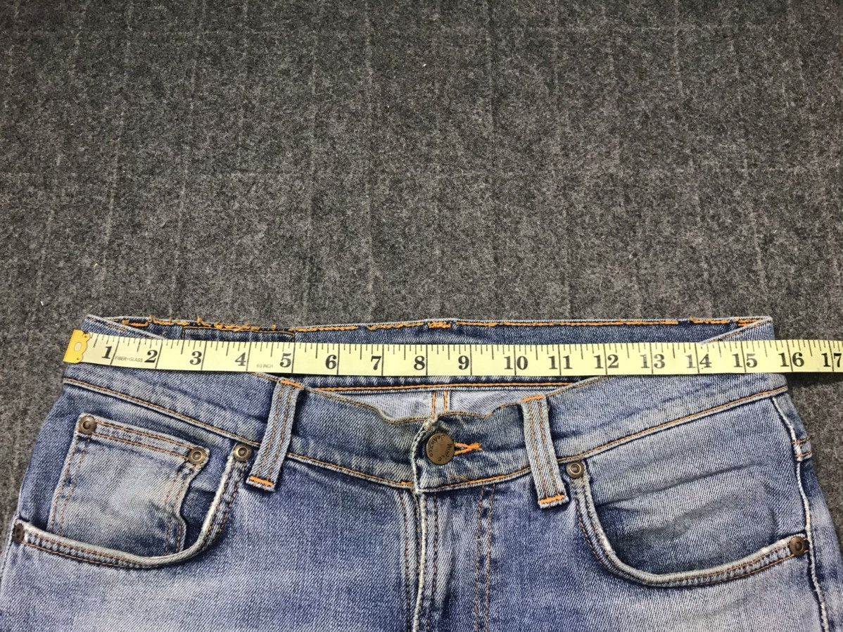 Nudie Jeans Nudie Jeans Co Distressed Denim Jeans Indigo Straight Cut Size US 32 / EU 48 - 13 Thumbnail