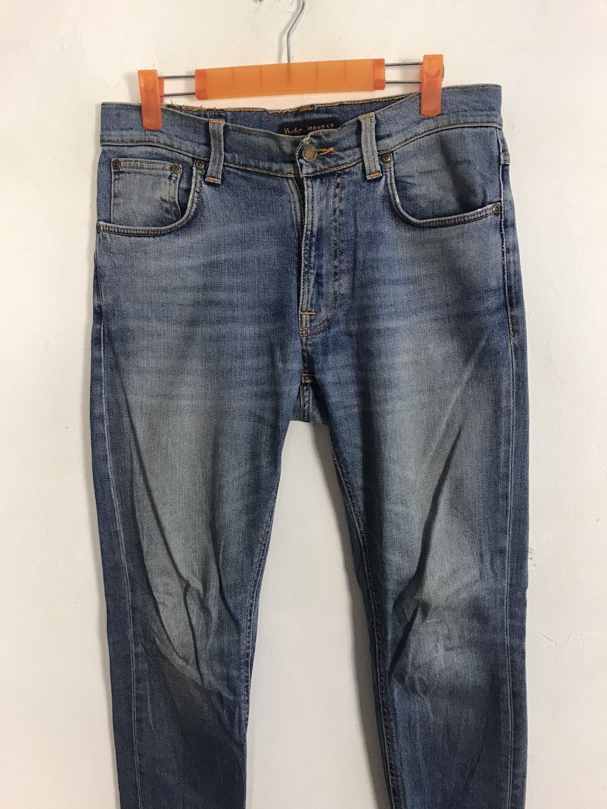 Nudie Jeans Nudie Jeans Co Distressed Denim Jeans Indigo Straight Cut Size US 32 / EU 48 - 3 Thumbnail
