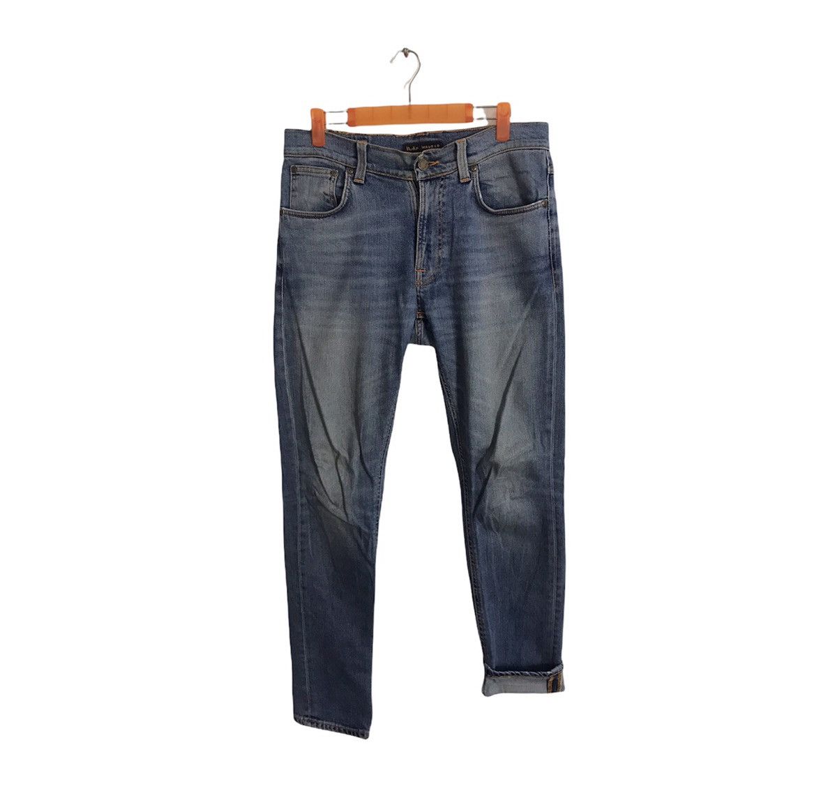 Nudie Jeans Nudie Jeans Co Distressed Denim Jeans Indigo Straight Cut Size US 32 / EU 48 - 1 Thumbnail