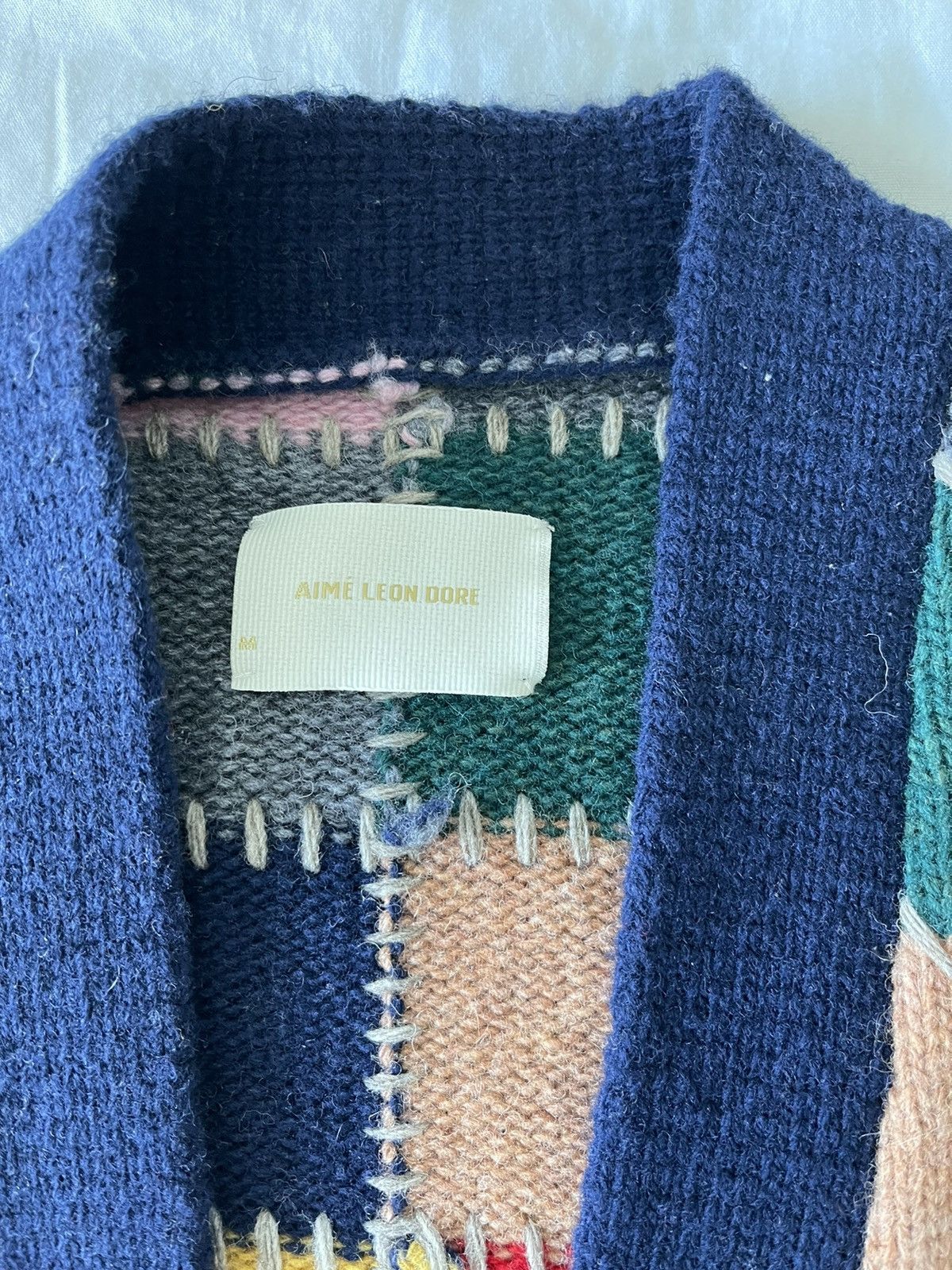 Aime Leon Dore Aime Leon Dore Quilted Patchwork Cardigan Size US M / EU 48-50 / 2 - 2 Thumbnail