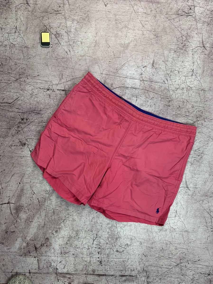 Polo Ralph Lauren × Ralph Lauren × Vintage Polo Ralph Lauren Vintage Mens Pink Nylon Shorts Size US 34 / EU 50 - 1 Thumbnail